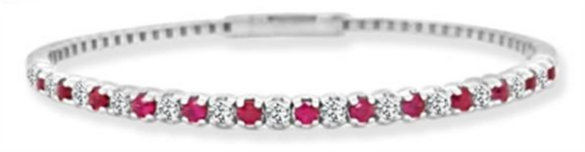 Ruby Flex Diamond and Ruby Flex Bangle – Elebash Jewelers