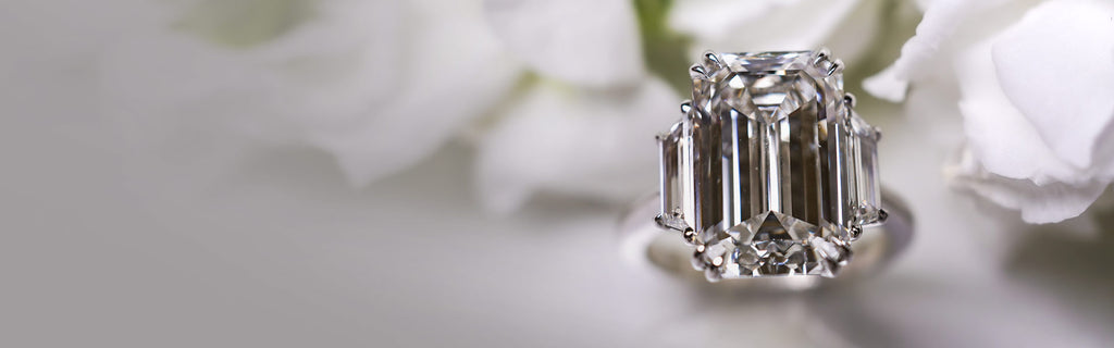 emerald shape engagement ring